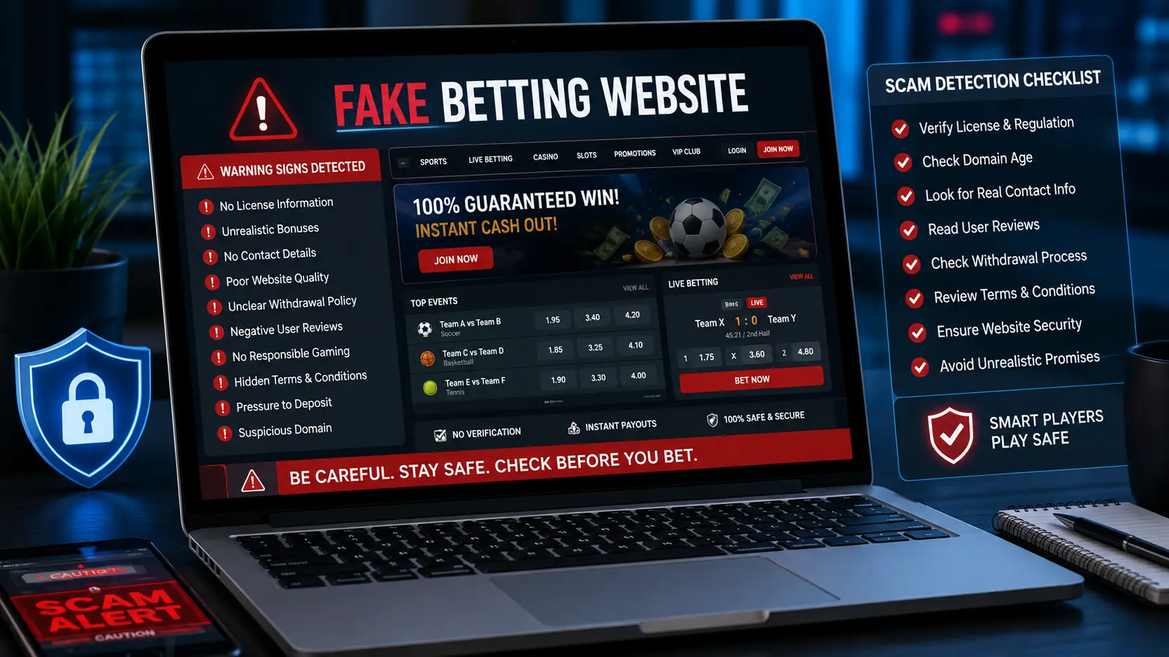 10 Warning Signs of a Fake Betting Website in 2026