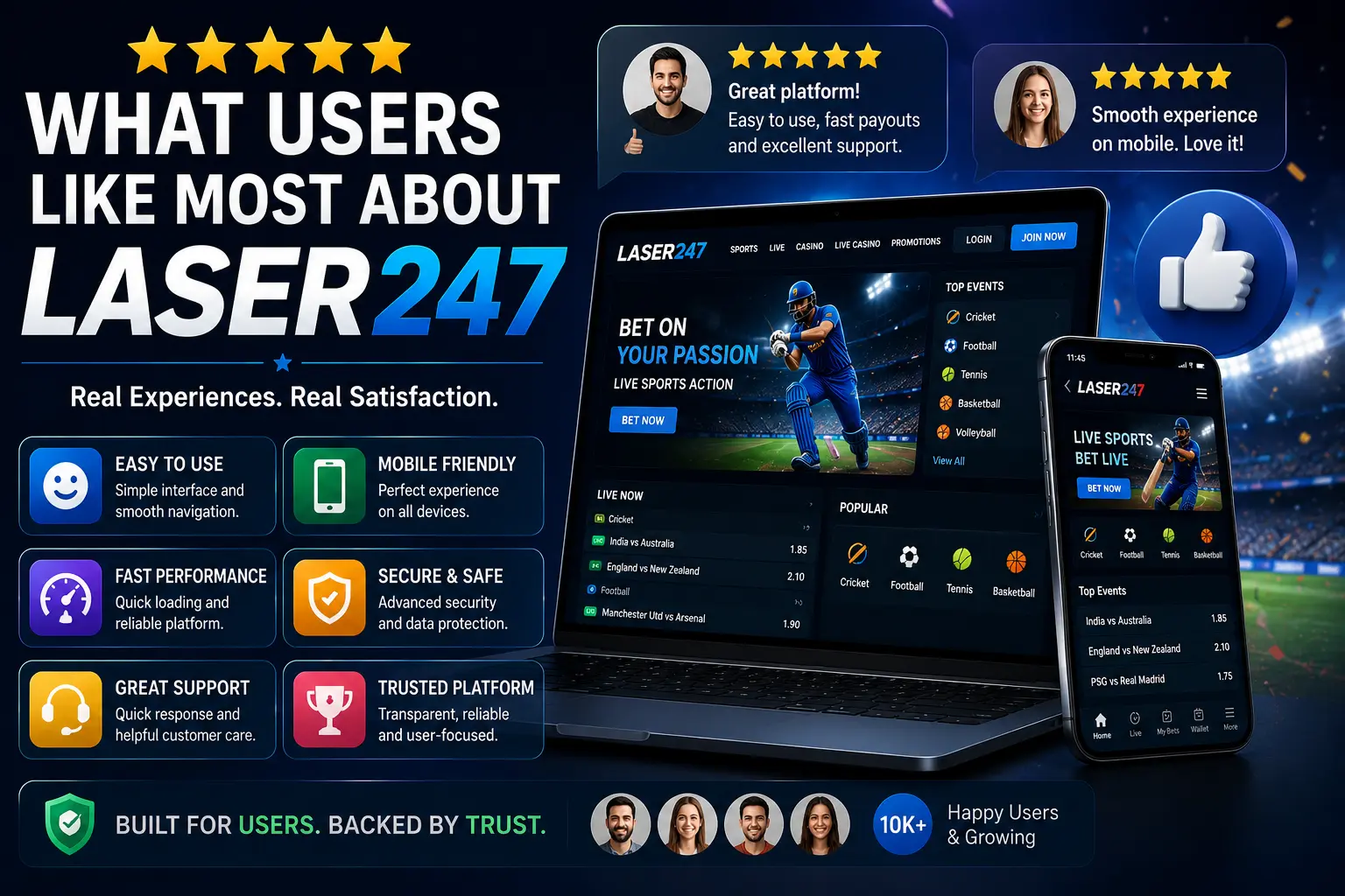 What Users Like Most About Laser247