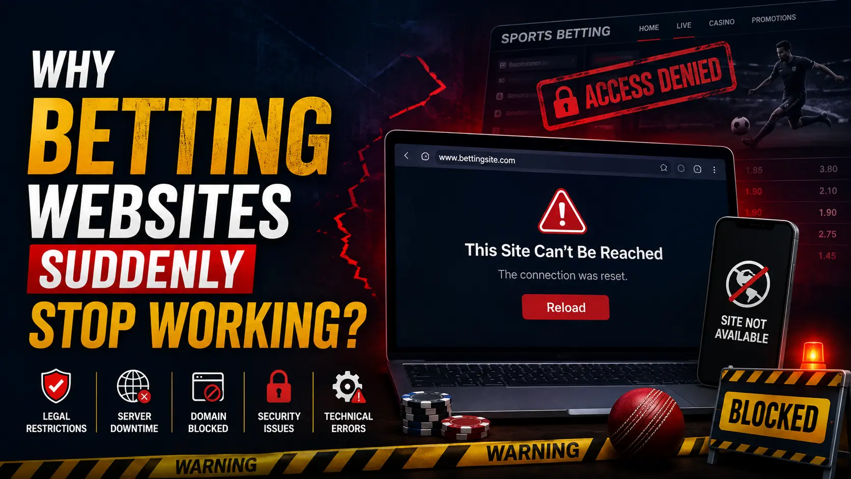 Why Betting Websites Suddenly Stop Working