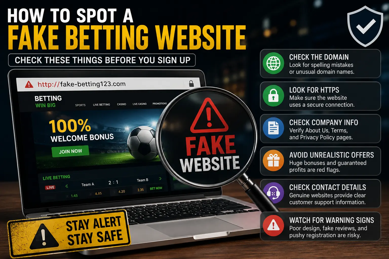 fake betting website